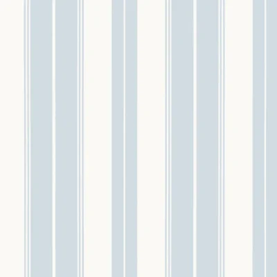 Papel pintado de rayas en color azul Norfolk Stripe T44044
