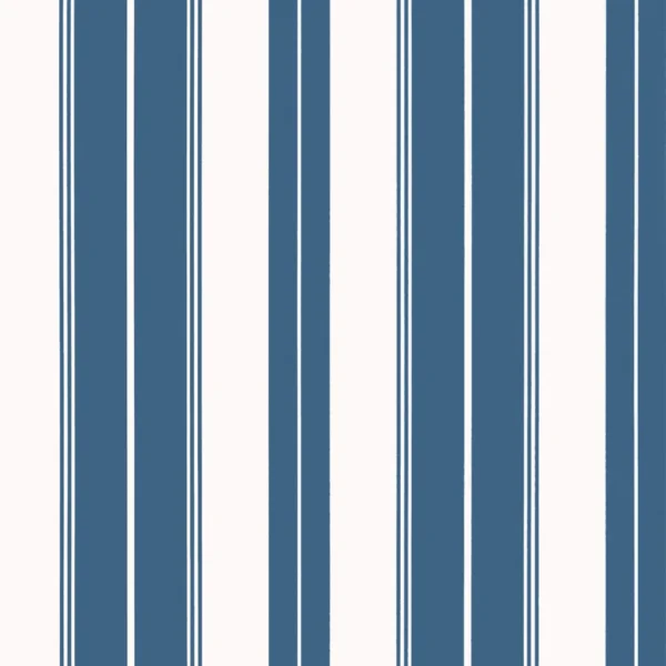Papel pintado de rayas en color azul Norfolk Stripe T44047