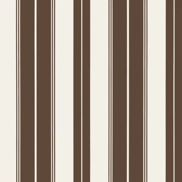 Papel pintado de rayas en color marrón Norfolk Stripe T44049