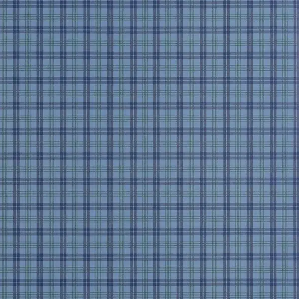 Papel pintado de cuadros en color azul Huntley Plaid T44051