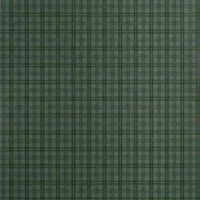 Papel pintado de cuadros en color verde Huntley Plaid T44052