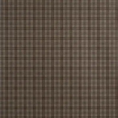 Papel pintado de cuadros en color marrón Huntley Plaid T44053
