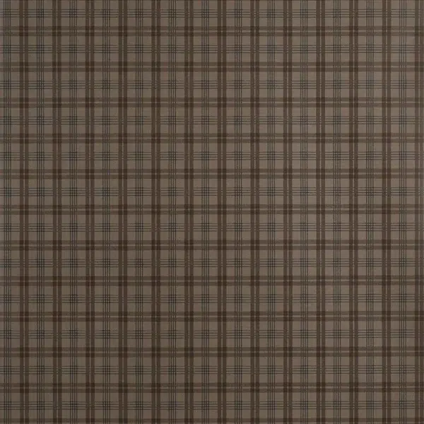 Papel pintado de cuadros en color marrón Huntley Plaid T44053