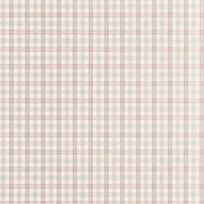 Papel pintado de cuadros en color rosa Huntley Plaid T44057