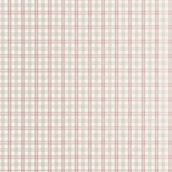 Papel pintado de cuadros en color rosa Huntley Plaid T44057