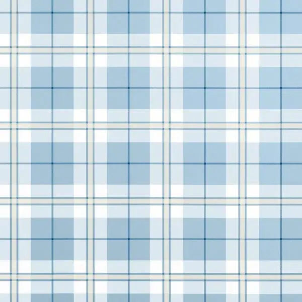 Papel pintado de cuadros en color azul Douglas Plaid T44075
