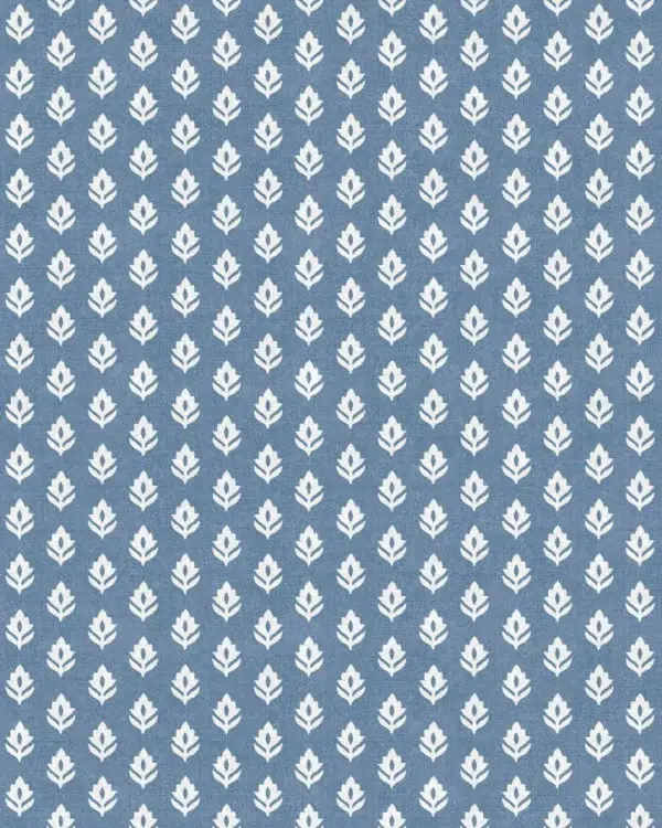 Papel pintado bicolor en color azul Clover Cobalt B00310