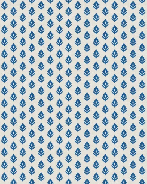 Papel pintado bicolor en color azul Clover Blue B00311