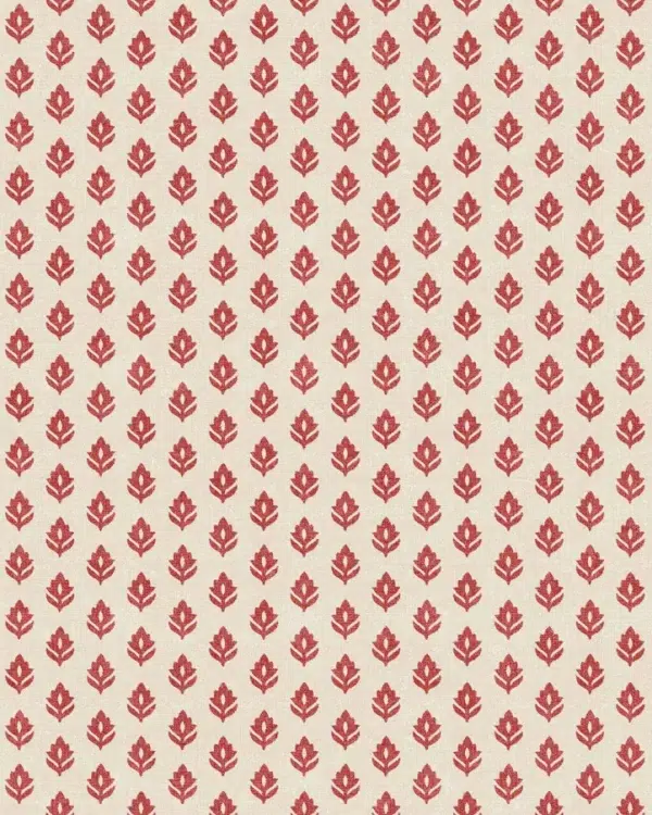 Papel pintado bicolor en color rojo Clover Red B00313