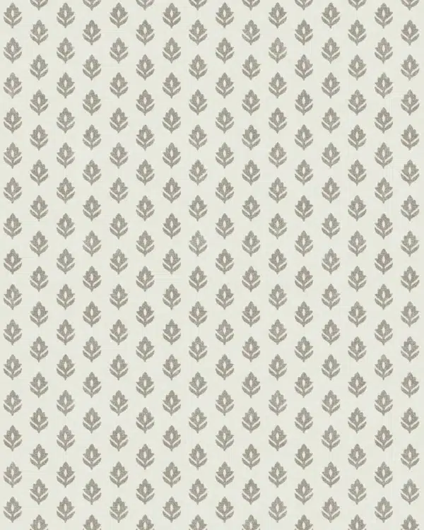 Papel pintado bicolor en color gris Clover Ecru B00315