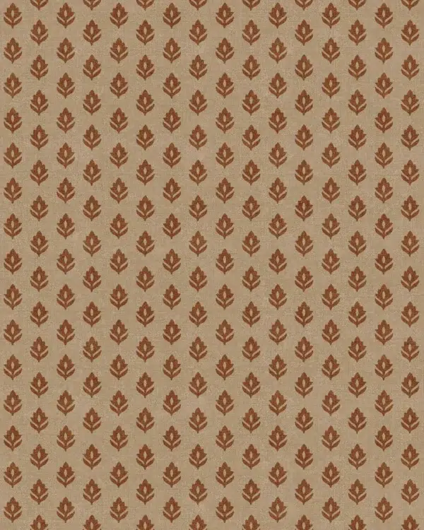 Papel pintado bicolor en color marrón Clover Clay B00316