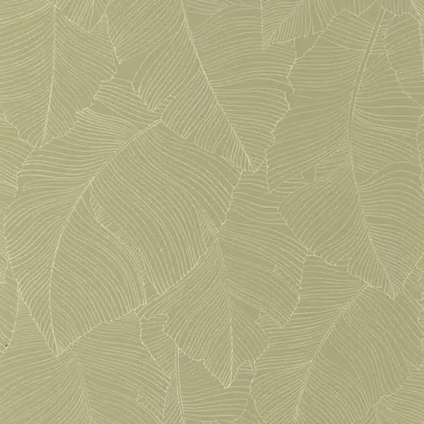 Papel pintado de hojas en color verde Vegetalia 106507170