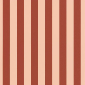 Papel pintado de rayas en color rojo Little Lines 104038040