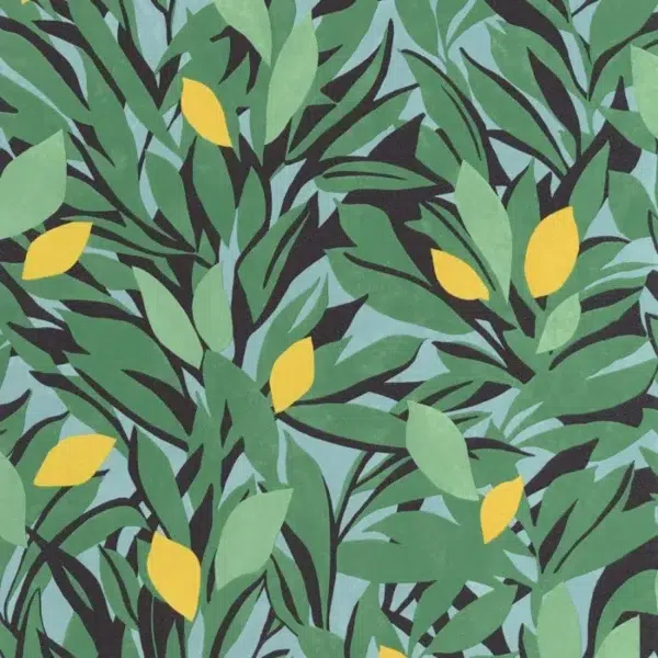 Papel pintado de frutas en color verde Cassis 105457720