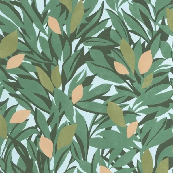 Papel pintado de frutas en color verde Cassis 105457331