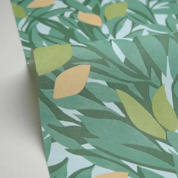 Papel pintado de frutas en color verde Cassis 105457720 - Imagen 5