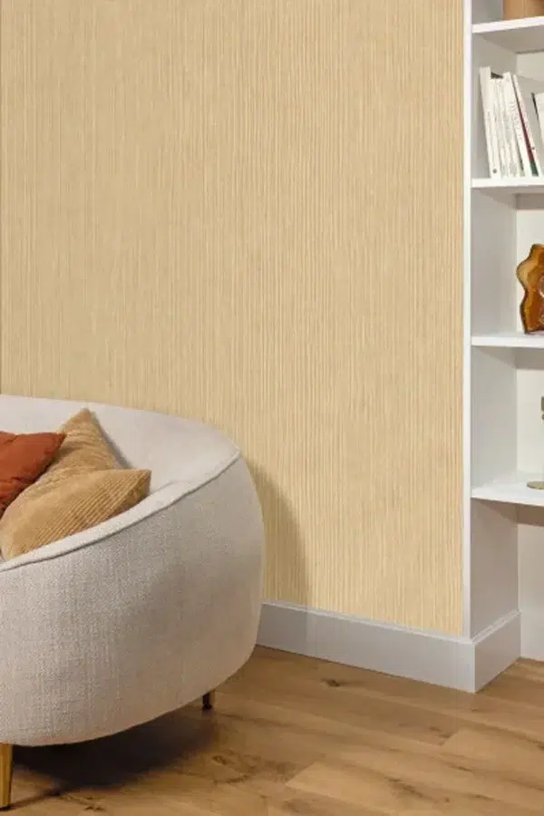 Papel pintado falso liso en color verde Sisal 106017300 - Imagen 13