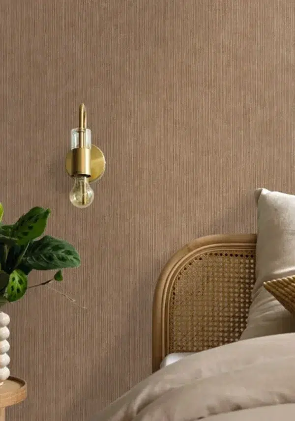 Papel pintado falso liso en color verde Sisal 106017300 - Imagen 12