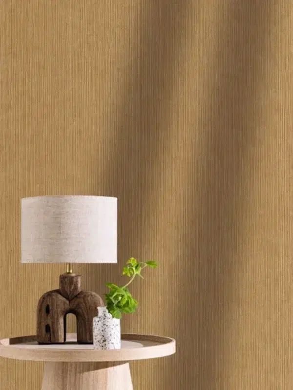 Papel pintado falso liso en color verde Sisal 106017300 - Imagen 6