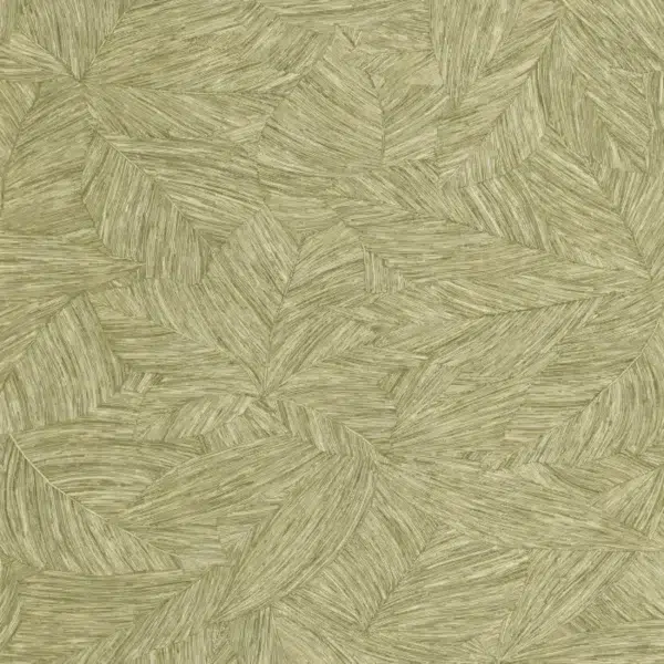 Papel pintado de acabados naturales en color verde Archipel 106517187