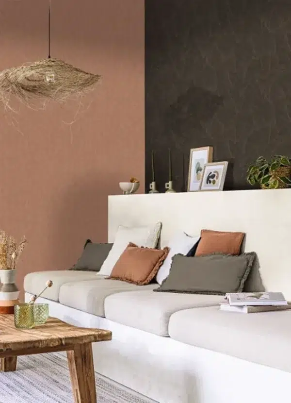Papel pintado de hojas en color beige Vegetalia 106502017 - Imagen 6