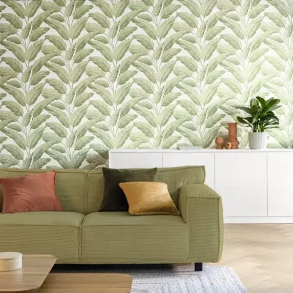 Papel pintado de hojas en color verde Tropicalia 106547003 - Imagen 4