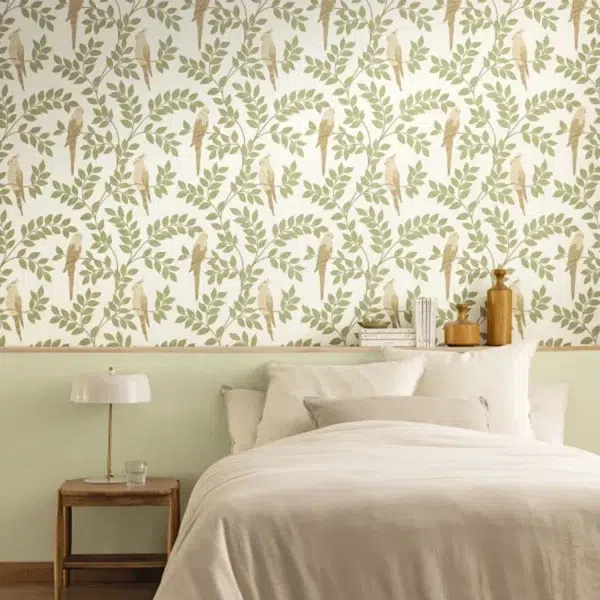 Papel pintado de hojas en color verde Equateur 106527162 - Imagen 4