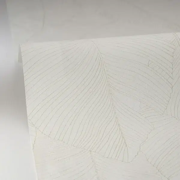 Papel pintado de hojas en color beige Vegetalia 106502017 - Imagen 9