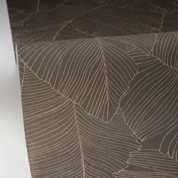 Papel pintado de hojas en color beige Vegetalia 106502017 - Imagen 5