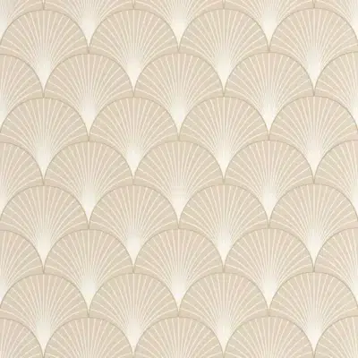 Papel pintado de azulejo – mosaico en color beige Prosperity 105260010