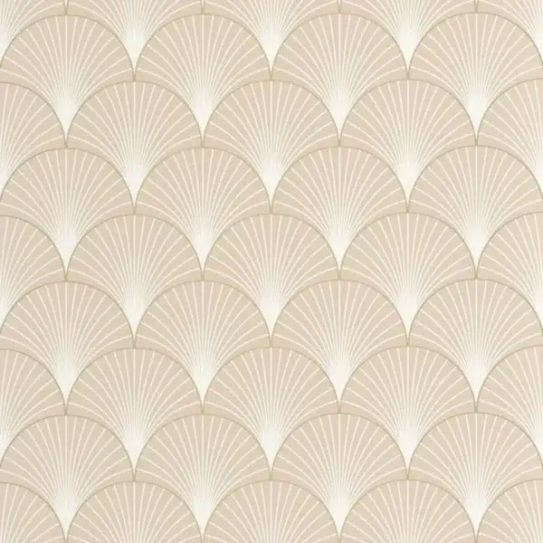 Papel pintado de azulejo - mosaico en color beige Prosperity 105260010