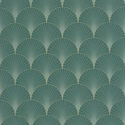 Papel pintado de azulejo – mosaico en color verde Prosperity 105267129