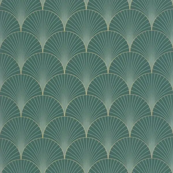 Papel pintado de azulejo - mosaico en color verde Prosperity 105267129