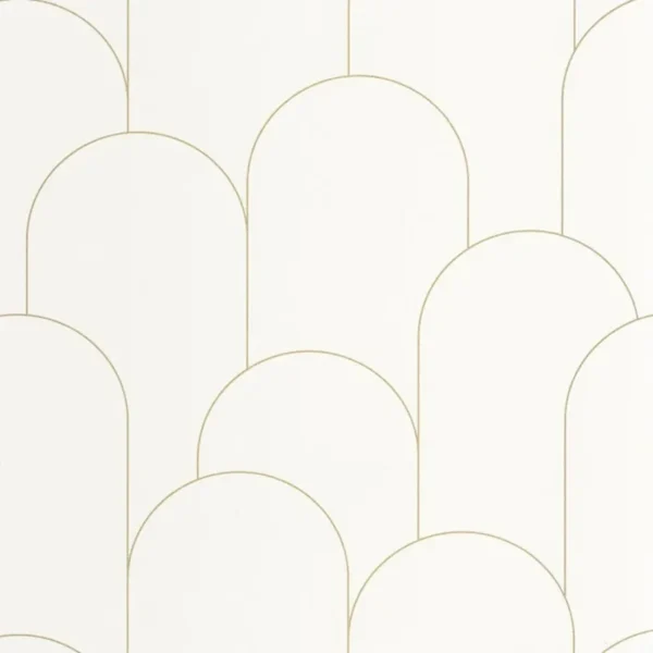Papel pintado de mosaico en color blanco Ornament 105280020