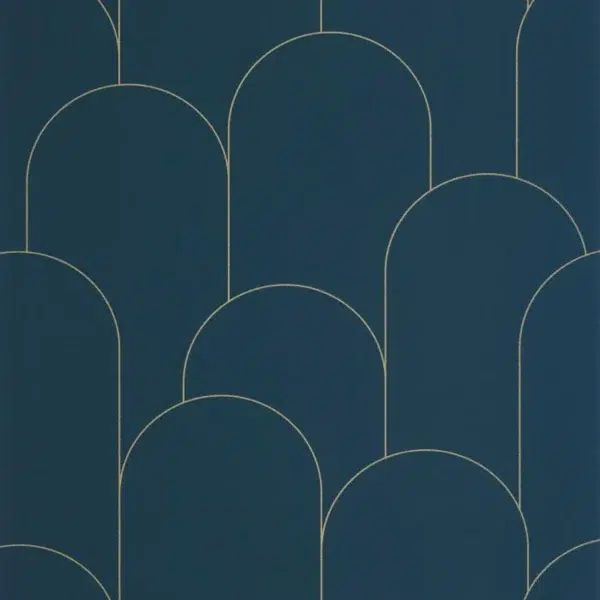 Papel pintado de mosaico en color azul Ornament 105281022