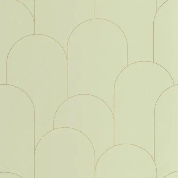 Papel pintado de mosaico en color verde Ornament 105287122