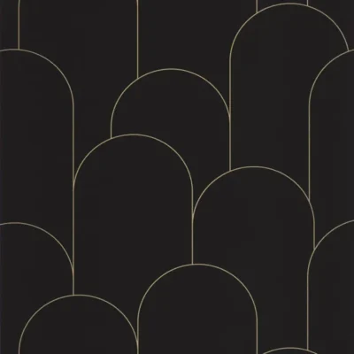 Papel pintado de mosaico en color negro Ornament 105289020