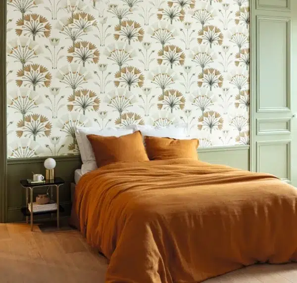 Papel pintado de estampado floral en color verde Majestic 105277120 - Imagen 8