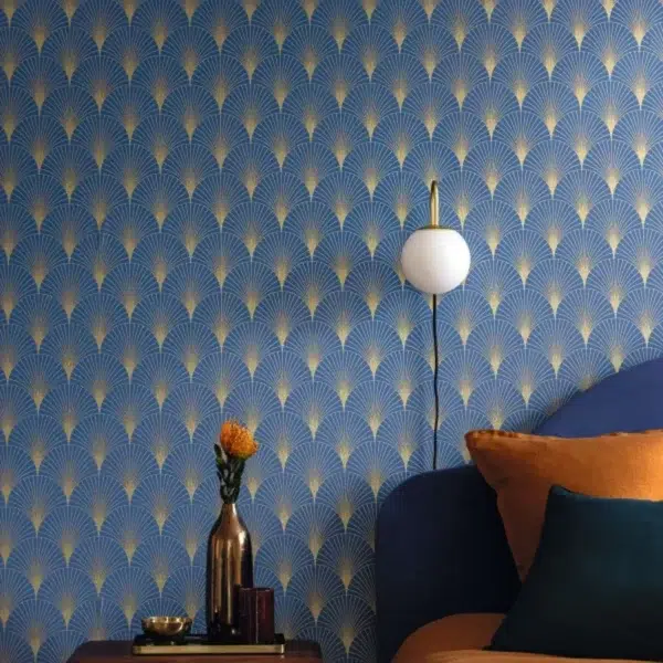 Papel pintado de azulejo - mosaico en color azul Prosperity 105266021 - Imagen 3