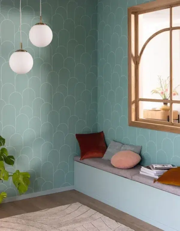 Papel pintado de mosaico en color azul Ornament 105281022 - Imagen 6