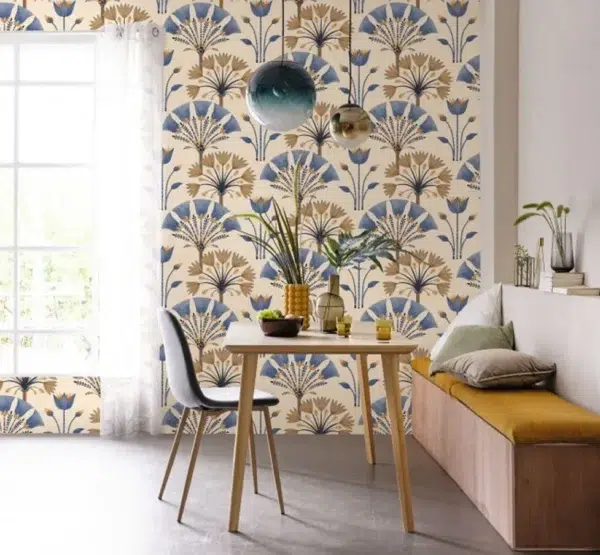 Papel pintado de estampado floral en color verde Majestic 105277120 - Imagen 6