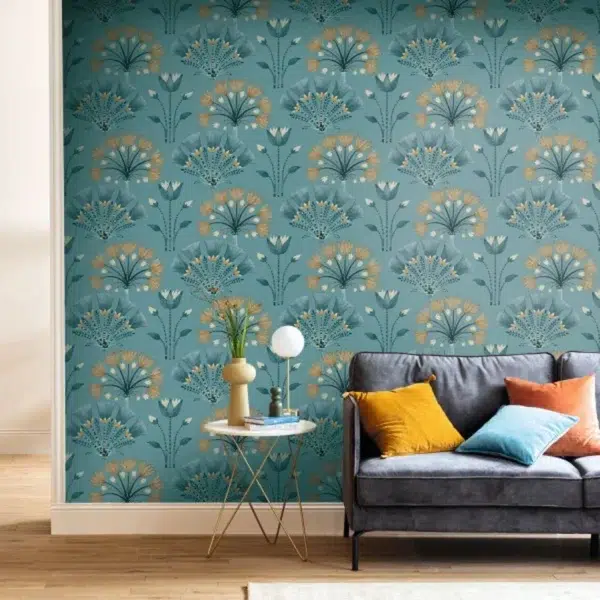 Papel pintado de estampado floral en color verde Majestic 105277120 - Imagen 12
