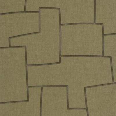 Papel pintado abstracto en color verde Inca 201127575