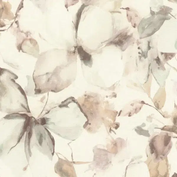 Papel pintado de estampado floral en color gris Bella 027-BLL