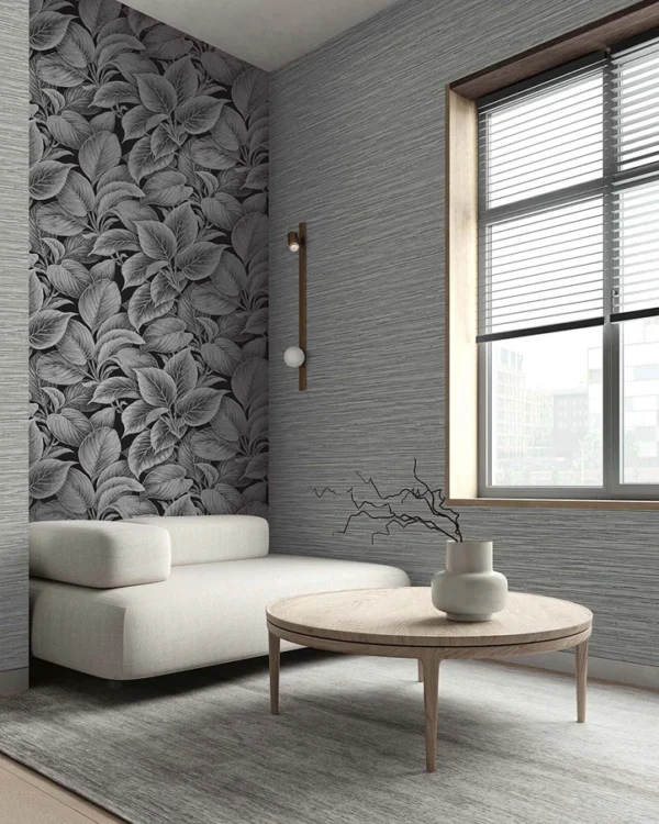Papel pintado símil fibras naturales en color beige Eagle River Beachcomber WS71407 - Imagen 4