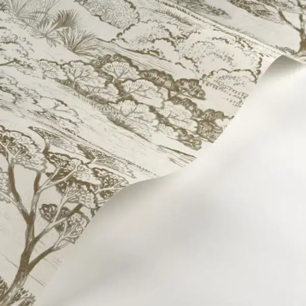Papel pintado de Toile de Jouy en color azul Littoral 200937297 - Imagen 7