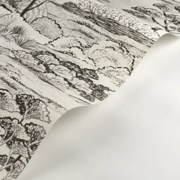 Papel pintado de Toile de Jouy en color azul Littoral 200937297 - Imagen 6