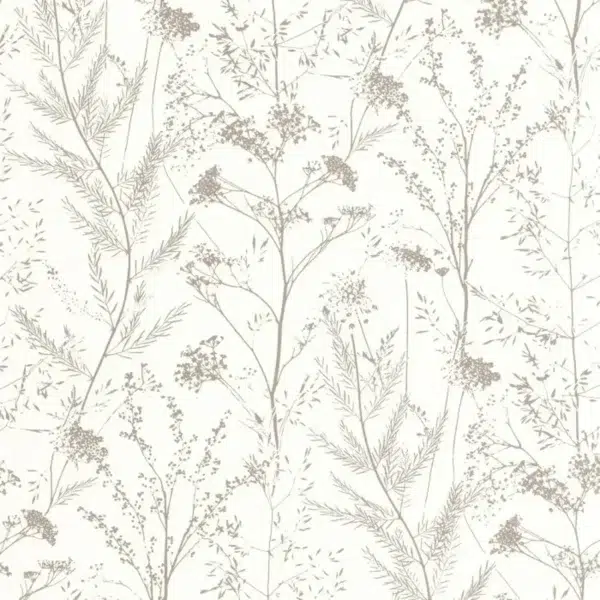 Papel pintado bicolor en color beige Prairie 200951126