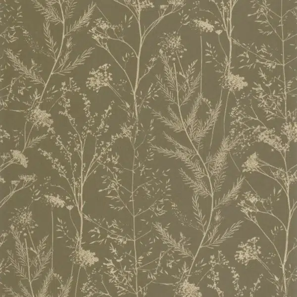 Papel pintado bicolor en color verde Prairie 200957853