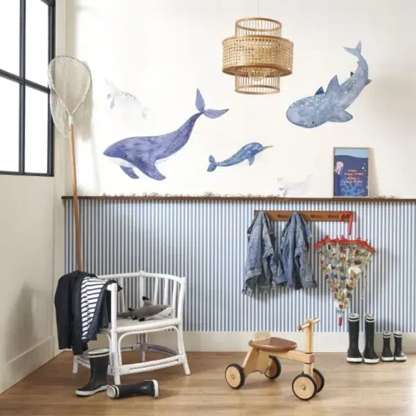 Mural de papel pintado en color azul Sea Life Spray Up 200896505 - Imagen 3